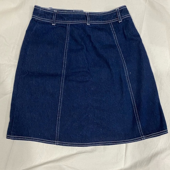 Popsugar Light Wash Button Up Skirt Size 4 - Picture 4 of 5